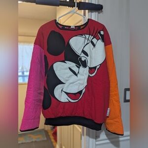Vintage Colorful Mickey Mouse Sweatshirt Reversible